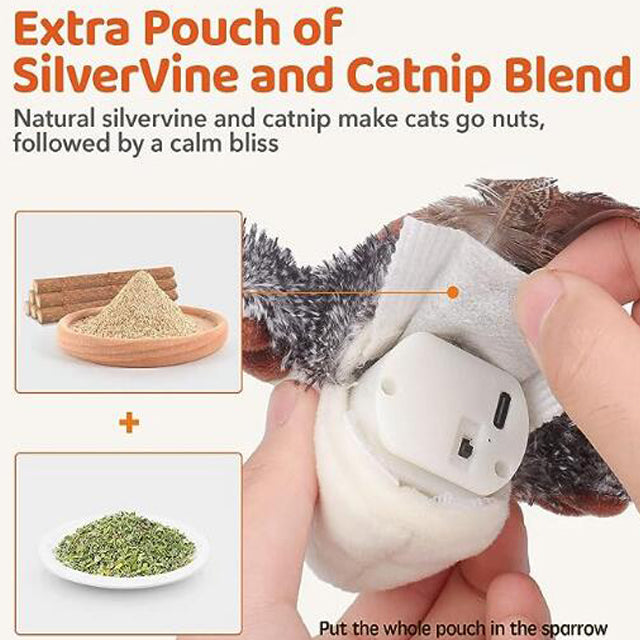 Anna - Interaktiv fågel för katter