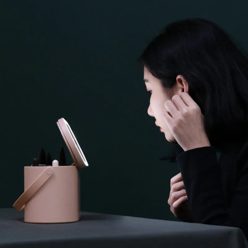 Sala - Bärbar sminklåda för resor med LED-lampa