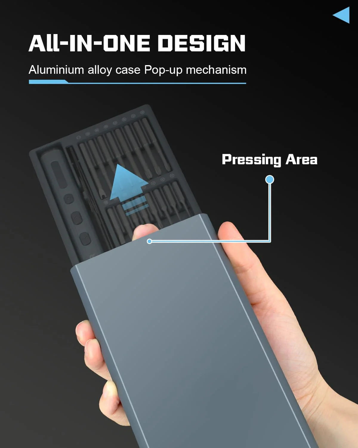 Fredrik - 68-i-1 mini precisions elektriskt skruvmejselset
