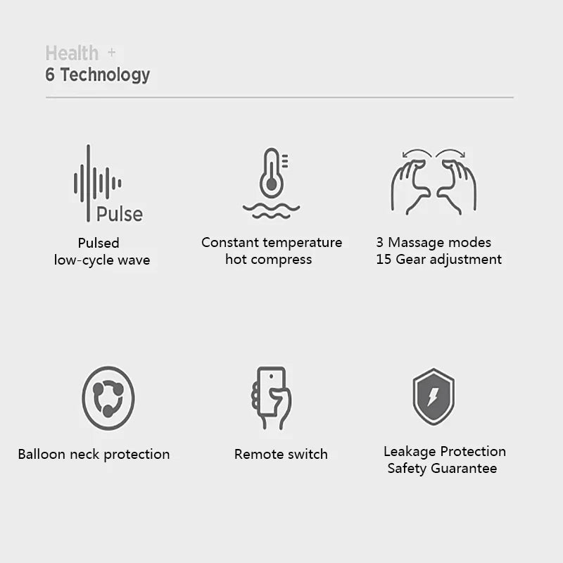 Kalmar - Trådlös nackmassager