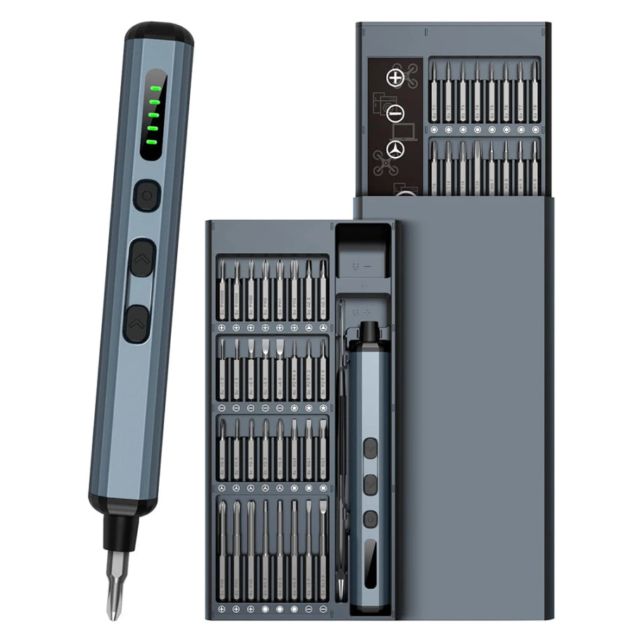 Fredrik - 68-i-1 mini precisions elektriskt skruvmejselset