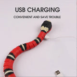 Snake - Interaktiv Kattleksak - USB uppladdningsbar