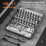 Luleå - Multifunktionellt 128-i-1 magnetiskt precisionsskruvmejselset