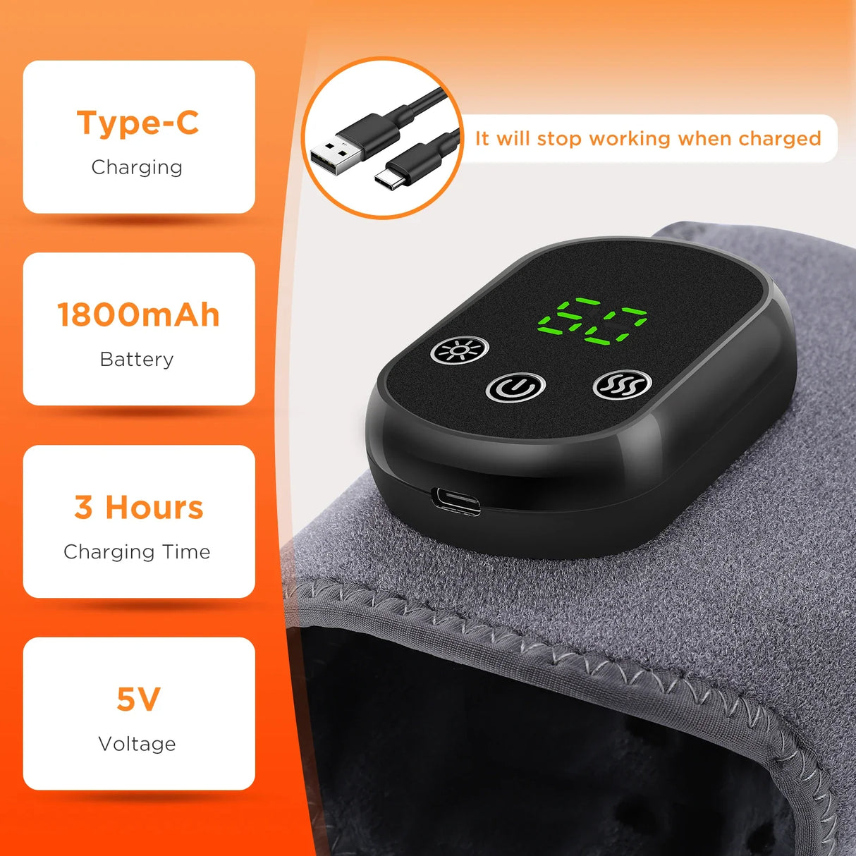 Legge fötter - Trådlös uppvärmd benmassager