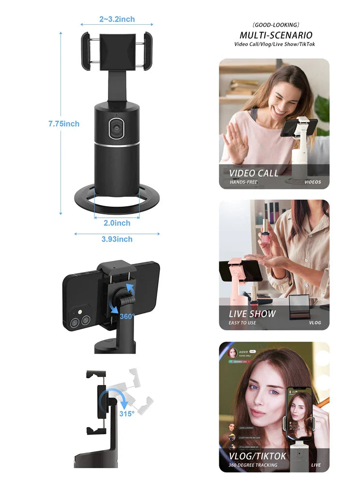 Rebecka - Smart automatisk ansiktsspårande tripod