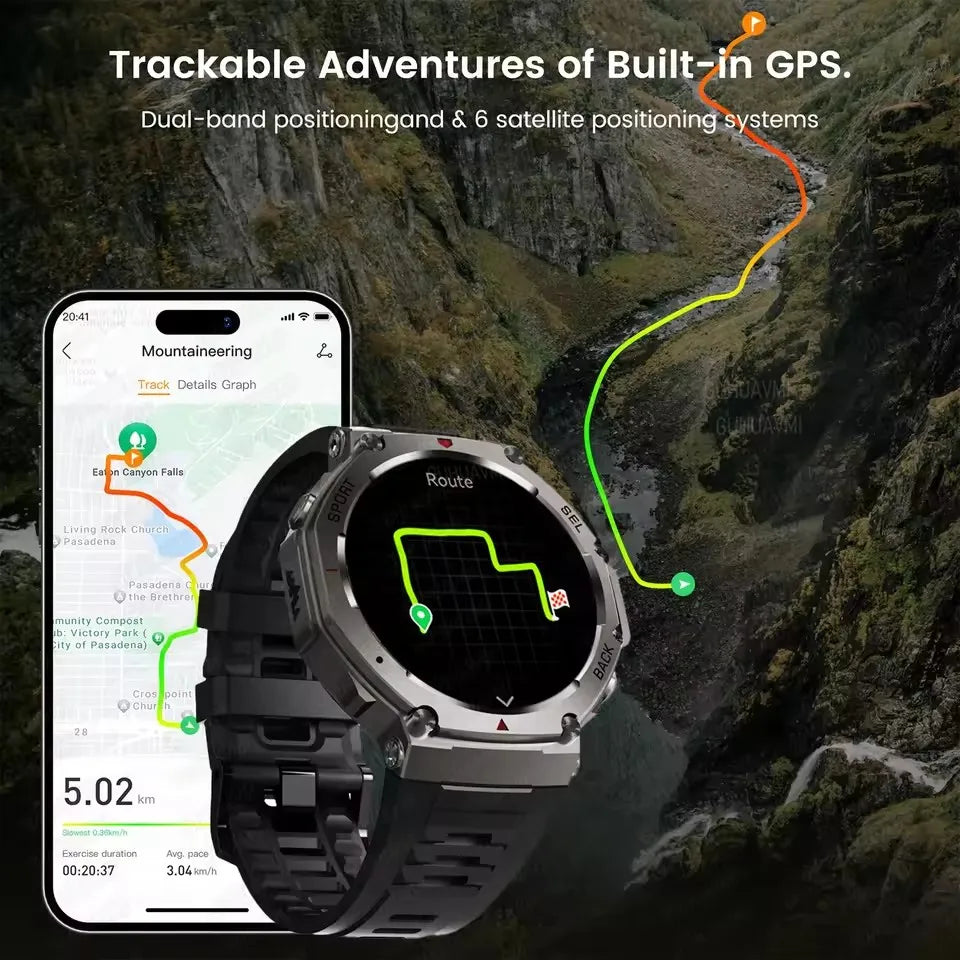Mili - 2025 Ny Militär Bluetooth Smartklocka.