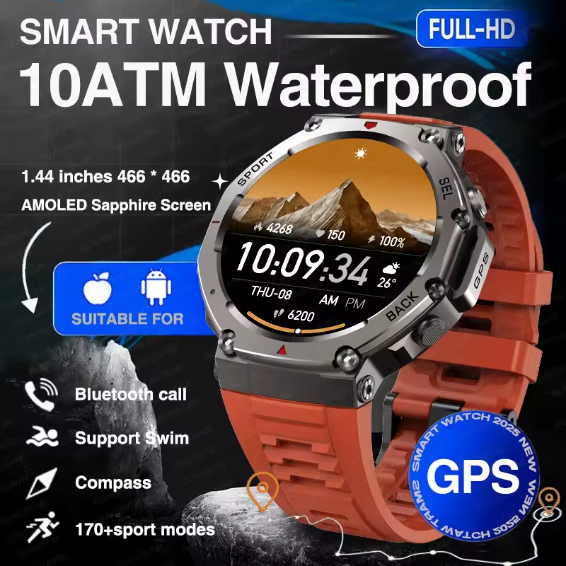 Mili - 2025 Ny Militär Bluetooth Smartklocka.